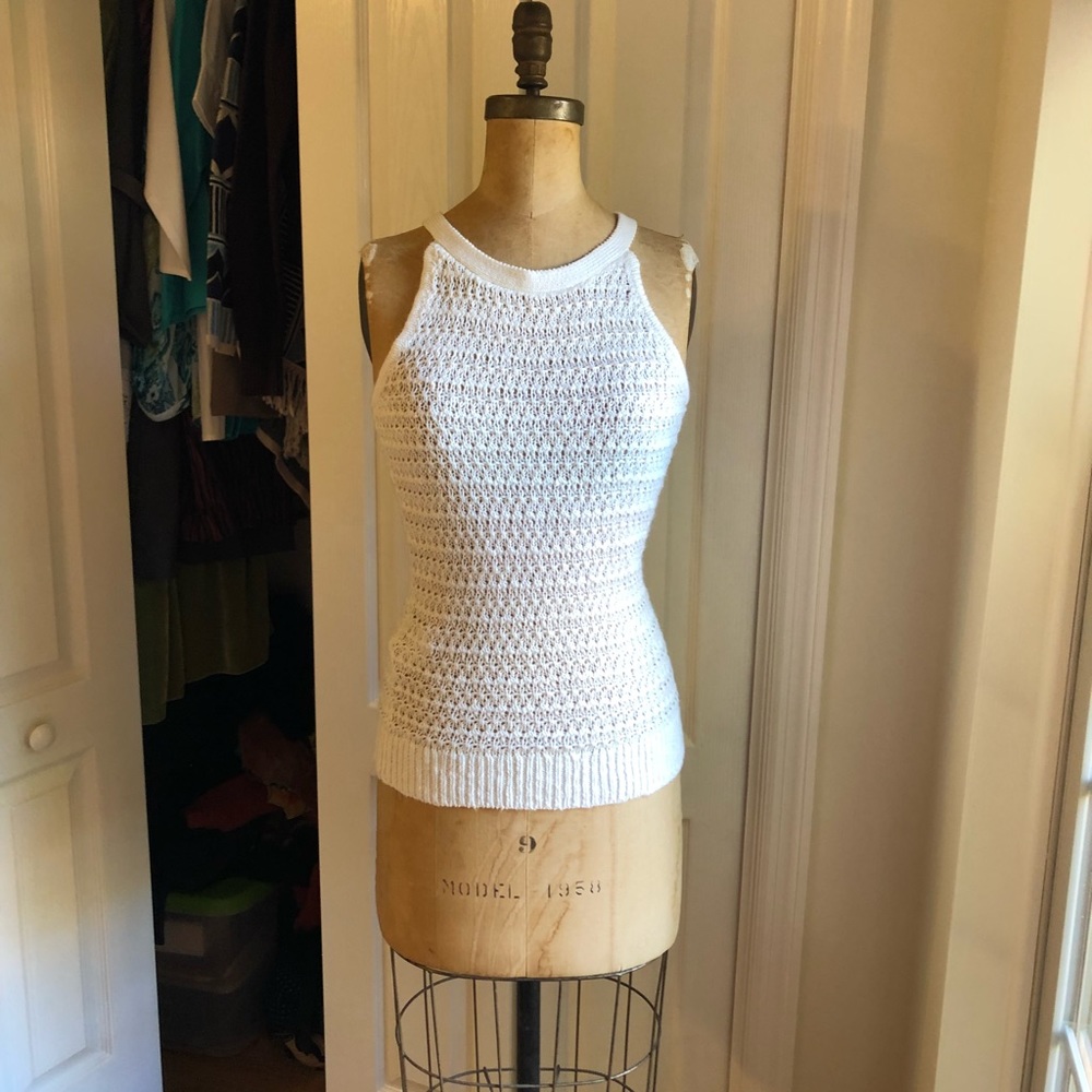 NWT Loft Loose Knit White Tank